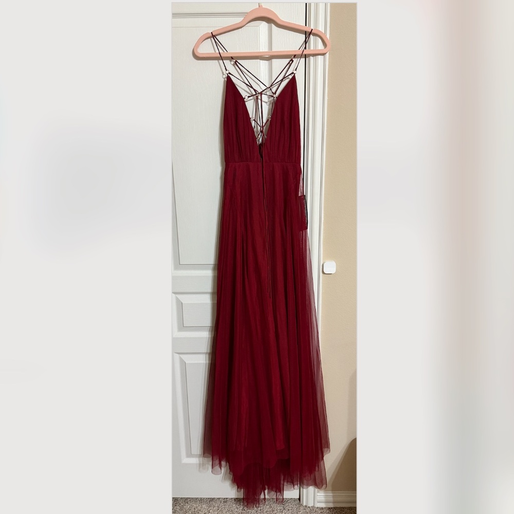 Topshop Tulle Lace Maxi Dress